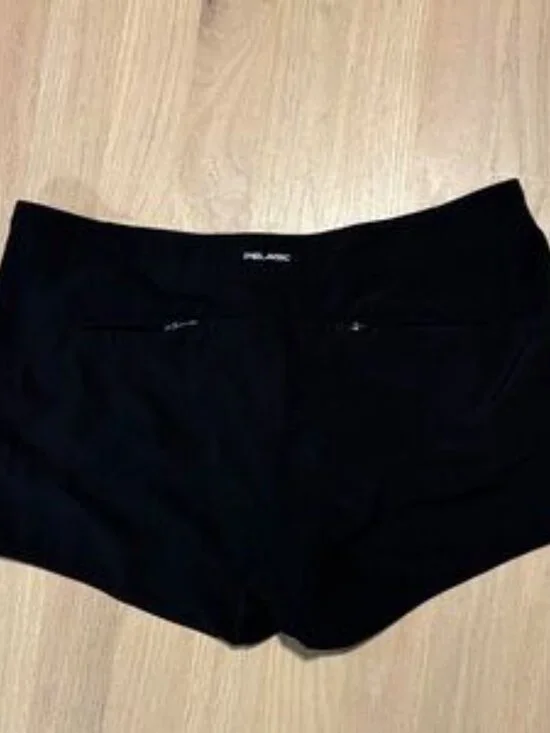 Pelagic Black Women's Athletic Shorts with Heart Accent - Picture 5 of 6